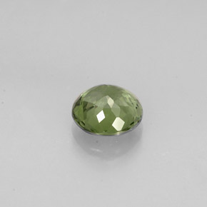 Turmalina verde natural de 0,80 ct, corte redondo, VVS