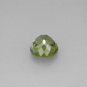 Turmalina verde natural de 1,47 ct, corte redondo, VVS