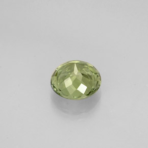 Turmalina verde natural de 0,80 ct, corte redondo, VVS