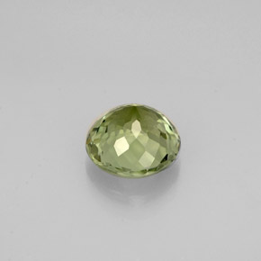 Turmalina verde natural de 0,88 ct, corte redondo, VVS