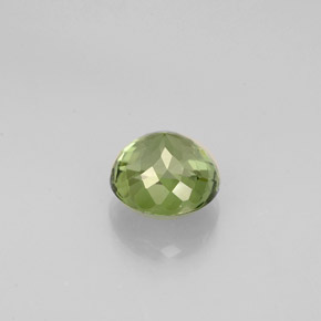 Turmalina verde natural de 0,90 ct, corte redondo, VVS