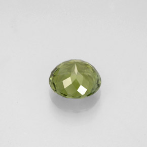 Turmalina verde natural de 1,15 ct, corte redondo, VVS-VS