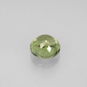 Turmalina verde natural de 0,87 ct, corte redondo, VVS-VS