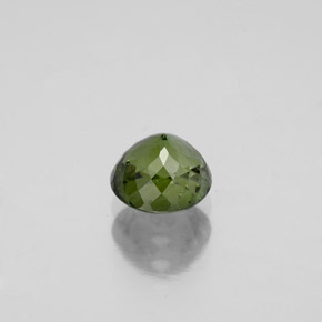 Turmalina verde natural de 0,98 ct, corte redondo, VS-SI