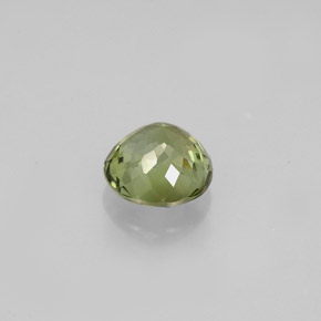 Turmalina verde natural de 0,74 ct, corte redondo, VVS-VS