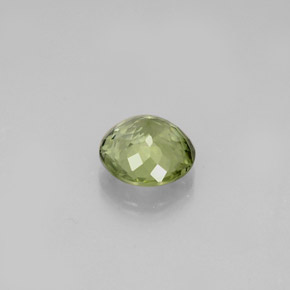 Turmalina verde natural de 0,68 ct, corte redondo, VVS
