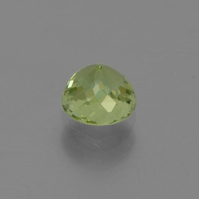 Turmalina verde natural de 0,76 ct, corte redondo, VVS