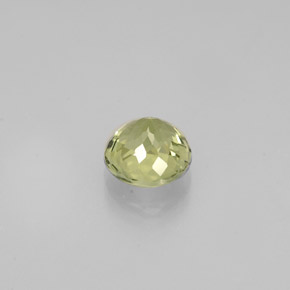 Turmalina verde natural de 0,62 ct, corte redondo, VVS