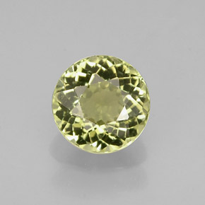 Turmalina verde natural de 0,74 ct, corte redondo, VVS