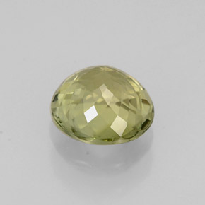 Turmalina verde natural de 0,88 ct, corte redondo, VVS