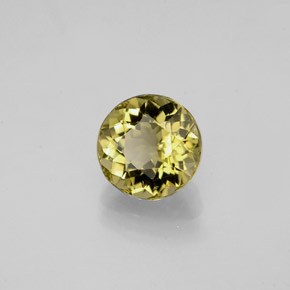 Turmalina oro natural de 0,99 ct, corte redondo, VVS
