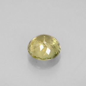 Turmalina verde natural de 0,89 ct, corte redondo, VVS