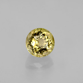 Turmalina oro natural de 0,82 ct, corte redondo, VVS