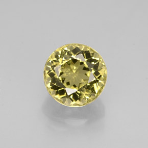 Turmalina oro natural de 0,98 ct, corte redondo, VVS-VS