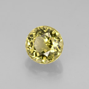 Turmalina oro natural de 0,98 ct, corte redondo, VVS-VS