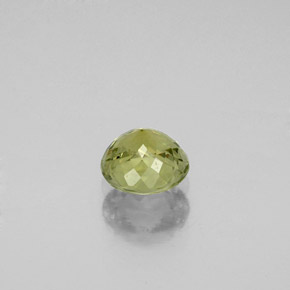 Turmalina verde natural de 0,58 ct, corte redondo, VS