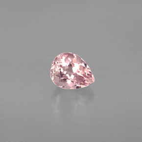 Turmalina rosa natural de 0,61 ct, en forma de pera, VVS-VS
