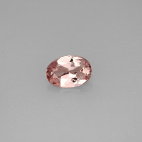 Turmalina rosa natural de 0,64 ct, corte óvalo, VVS-VS