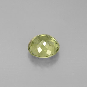 Turmalina verde natural de 0,76 ct, corte redondo, VVS-VS
