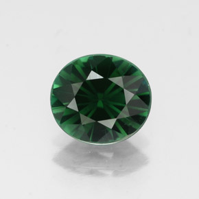 Turmalina verde natural de 1,27 ct, corte óvalo, VVS-VS