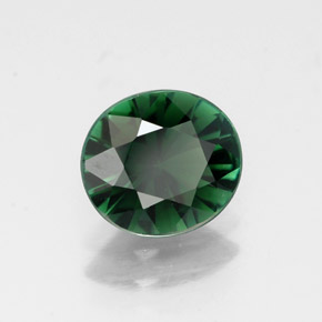 Turmalina verde natural de 1,27 ct, corte óvalo, VVS-VS