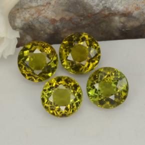 Gemas de turmalina verde natural de 1,74 ct, corte redondo, VVS-VS