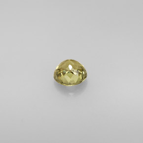 Turmalina verde natural de 0,73 ct, corte redondo, VVS