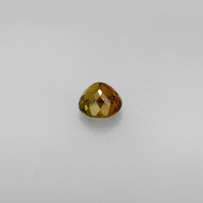 Turmalina multicolor natural de 0,61 ct, corte redondo, VVS