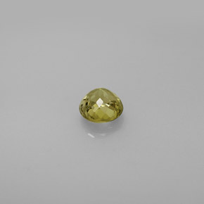 Turmalina verde natural de 0,57 ct, corte redondo, VVS-VS