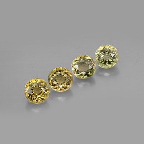 Gemas de turmalina multicolor natural de  ct, corte redondo, VVS-VS
