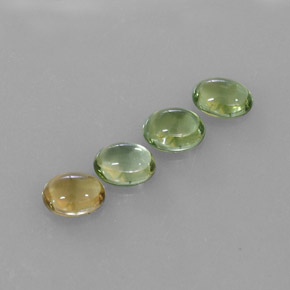 Gemas de turmalina multicolor natural de  ct, corte óvalo, transparente