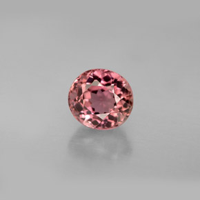 Turmalina rosa natural de 1,39 ct, corte óvalo, VS