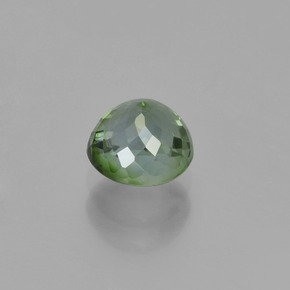 Turmalina verde natural de 1,11 ct, corte redondo, VS
