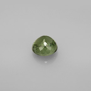 Turmalina verde natural de 1,23 ct, corte redondo, VVS