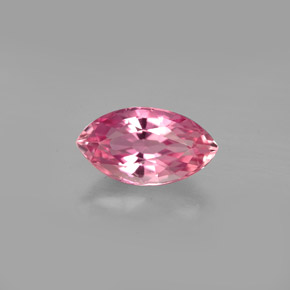 Turmalina rosa natural de 1,55 ct, marquesa, VVS-VS