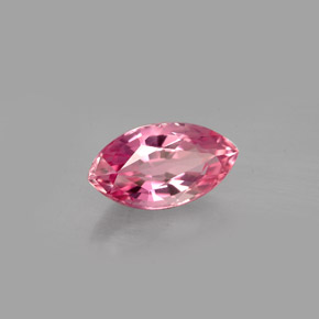 Turmalina rosa natural de 1,55 ct, marquesa, VVS-VS