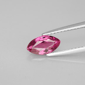 Turmalina rosa natural de 0,86 ct, marquesa, VVS-VS