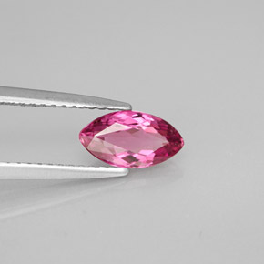 Turmalina rosa natural de 0,86 ct, marquesa, VVS-VS