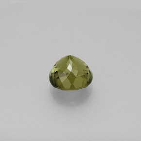Turmalina verde natural de 1,53 ct, corte redondo, VS