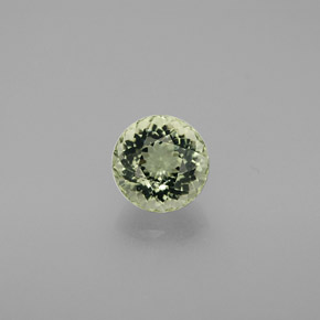 Turmalina verde natural de 1,33 ct, corte redondo, VVS-VS