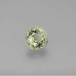 Turmalina verde natural de 1,33 ct, corte redondo, VVS-VS