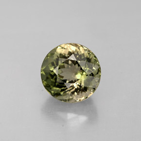 Turmalina verde natural de 1,51 ct, corte redondo, VVS-VS
