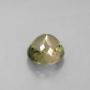 Turmalina verde natural de 1,51 ct, corte redondo, VVS-VS