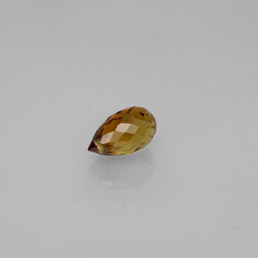 Turmalina marrón natural de 0,73 ct, briolette, VVS-VS