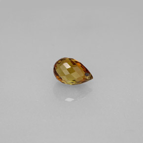 Turmalina marrón natural de 0,73 ct, briolette, VVS-VS