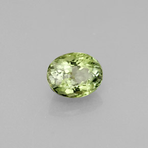Turmalina verde natural de 1,24 ct, corte óvalo, VVS-VS