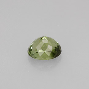 Turmalina verde natural de 1,24 ct, corte óvalo, VVS-VS