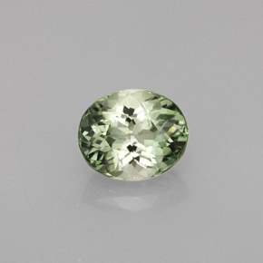 Turmalina verde natural de 1,52 ct, corte óvalo, VS
