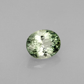 Turmalina verde natural de 1,52 ct, corte óvalo, VS