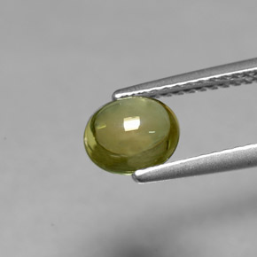 Turmalina verde natural de 1,14 ct, corte óvalo, transparente